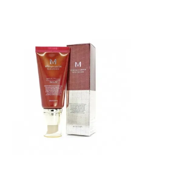 [Missha] M Perfect Cover B.B Cream (50ml) - Shade #27 Honey Beige